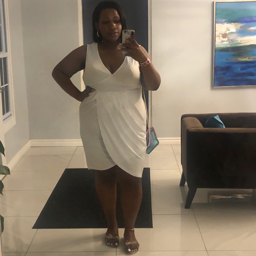 White tulip dress